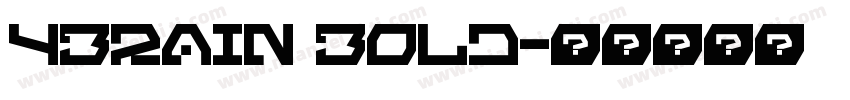 4Brain Bold字体转换